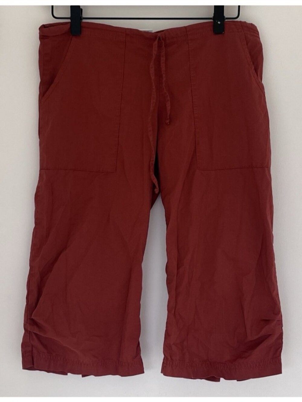 Be Present Women's XS Burnt Orange Split Leg Capri Yoga Pants 29" x 15.5"